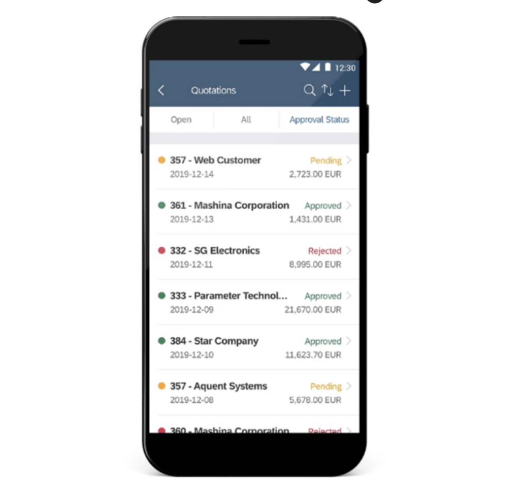 SAP Business One CRM Mobile