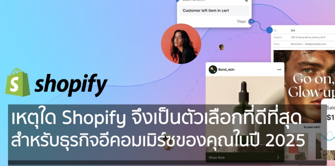 เหตุใด Shopify จึงเป็นตัวเลือกที่ดีที่สุดสำหรับธุรกิจอีคอมเมิร์ซของคุณในปี 2025.